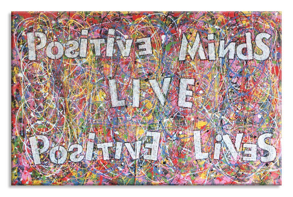 Positive Minds - Original Abstract Painting on canvas